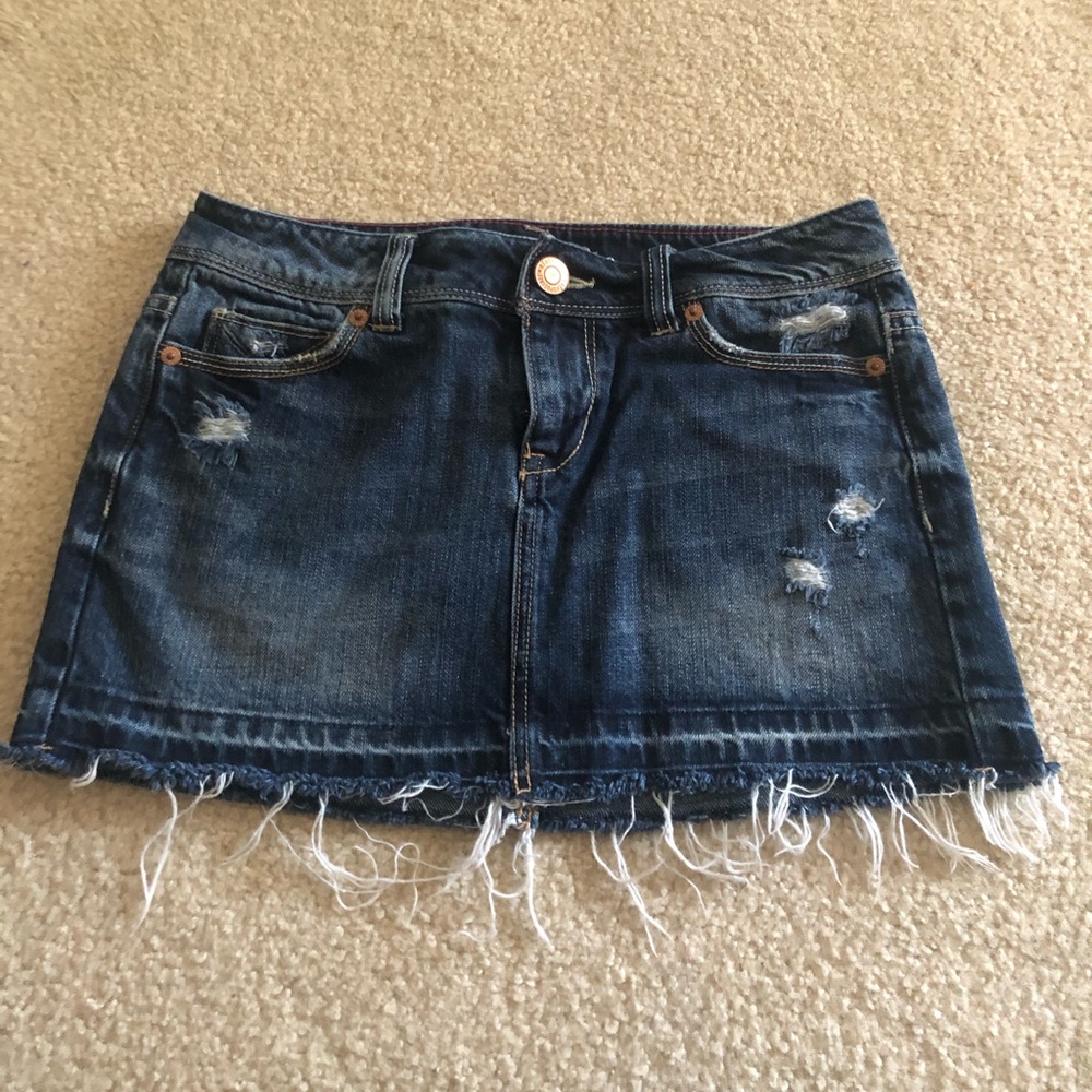 aéropostale jean skirt